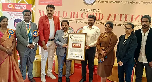 World Record Achieved – 500 Students made 1200 Omelettes in 8.24 Minutes