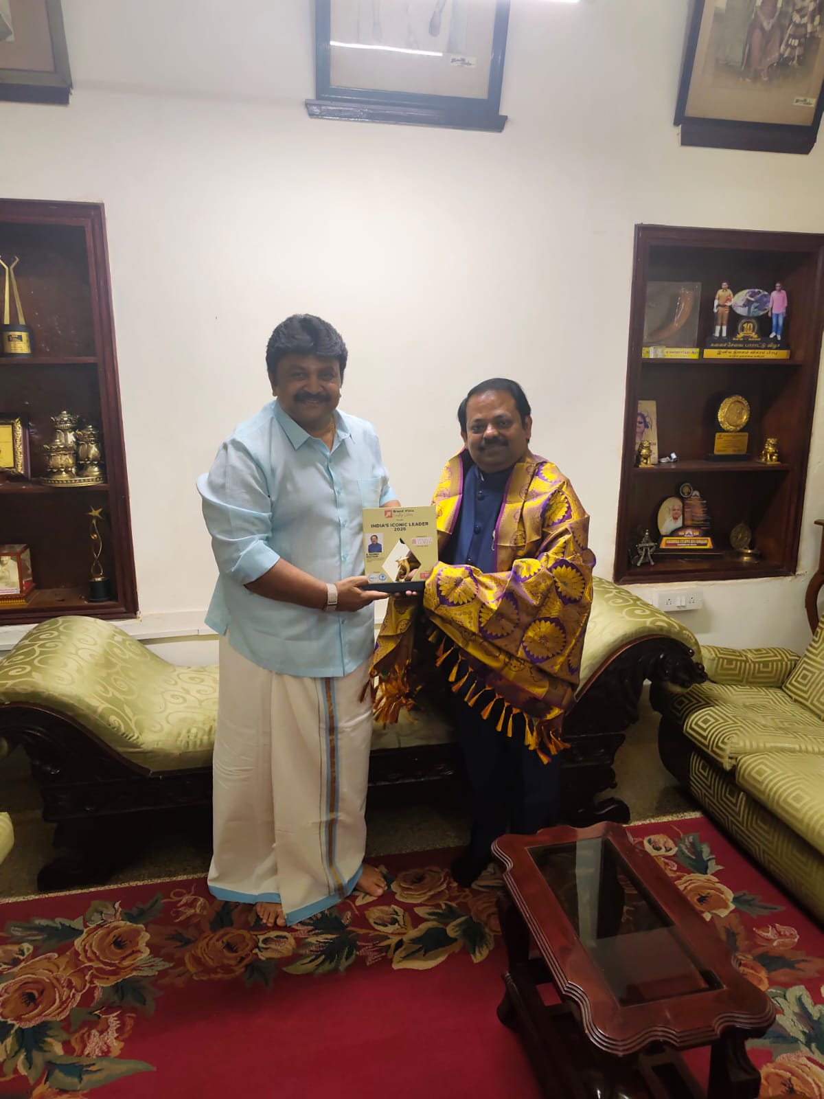 Renowned Cine Celebrity Mr. Prabhu honoured our Chairman